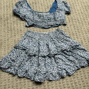 Two piece floral set